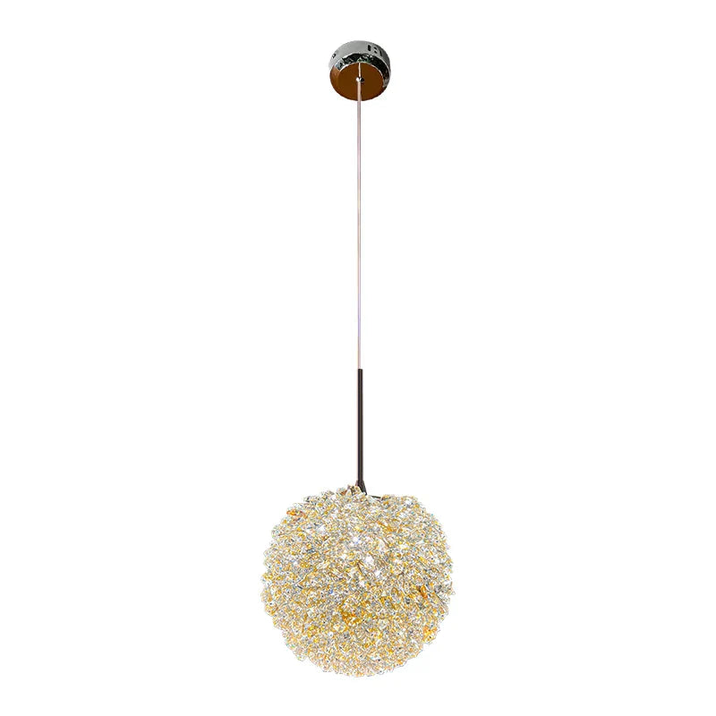 DecorBites™ Crystal Ball Pendant Light: Warm & Romantic Bedhead Luxury Lighting