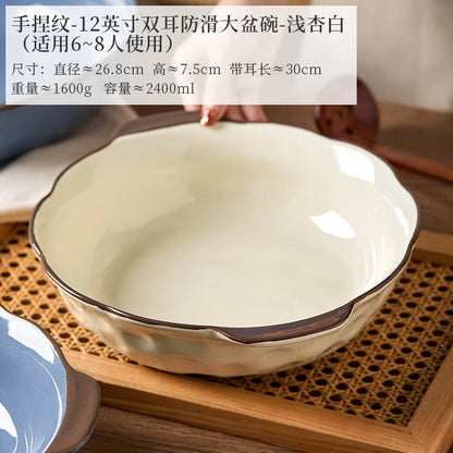 Decorbites™ Große Keramik-Fischschüssel für Nudeln und Suppe