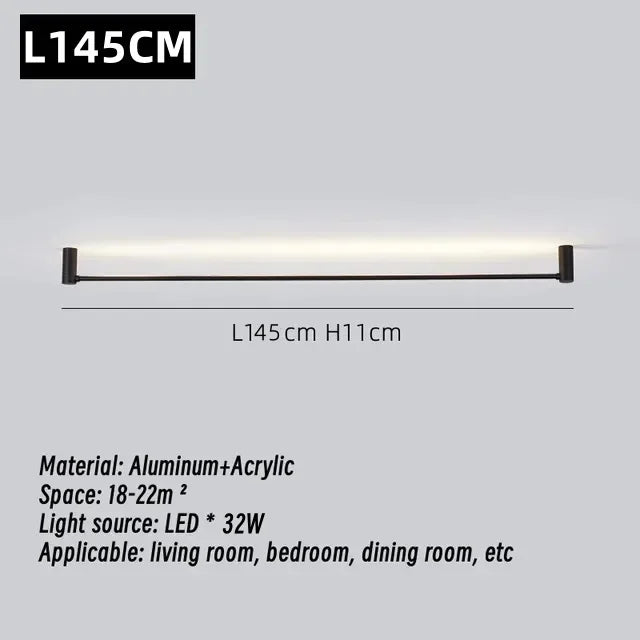 DecorBites™ LED Strip Wall Lamp for Living Room Bedroom Ceiling, Modern Minimalist Atmosphere