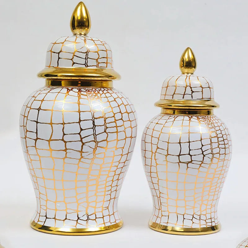 Decorbites™ Leopard-Print Keramik-Schachmatt-Glas: Vintage-Home-Deko-Vase & Aufbewahrungsbehälter