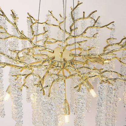 Decorbites™ Kristall-Metall-Kronleuchter: Elegante Luxus-Hängeleuchte für die Dekoration von Zuhause und Hotel