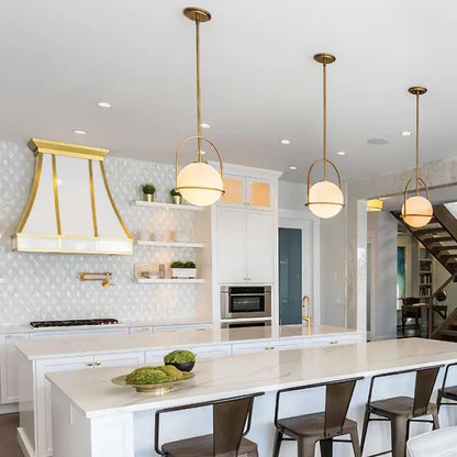 DecorBites™ Glass Globe Pendant Light for Kitchen Dining Room - Nordic Design