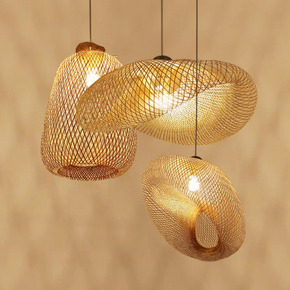 Decorbites™ Bambus-Leuchter: Handgefertigte LED-Hängeleuchte für Wohn- und Esszimmer.withOpacity