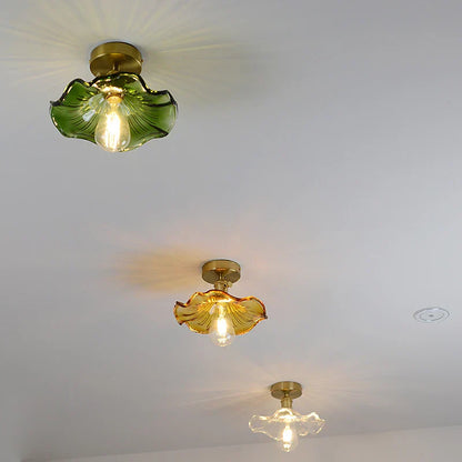 Decorbites™ Grüne Glas-LED-Deckenleuchte für die Beleuchtung von Wohnzimmer, Flur und Heim