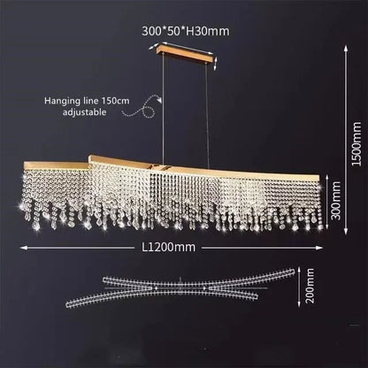 Decorbites™ Kristall-Lüster: Moderne nordische LED-Hängeleuchte für luxuriöse Heimdekoration