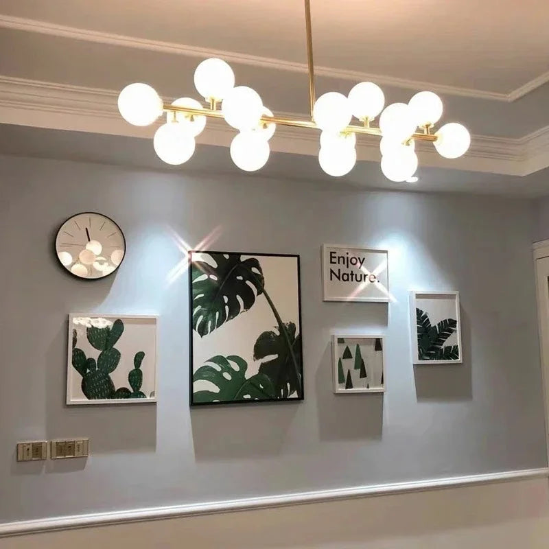 Decorbites™ Glas-Kugeln-LED-Hängelampe, moderne runde Design für Heimdekoration-Beleuchtung