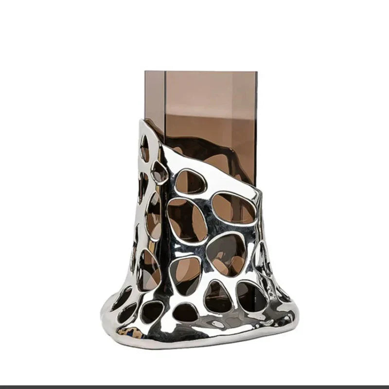 Decorbites™ Geometrische Acrylglas-Vase Tropfen Blütenarrangement Terrarien-Topf