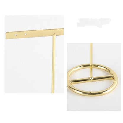 Decorbites™ Golden Geometrisches Schmuckdisplay-Regal – Desktop-Aufbewahrung & Heimdekoration