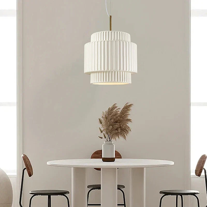 Decorbites™ Sahne Wind LED Kronleuchter: Nordischer minimalistischer Wabi-Sabi-Stil für Esszimmer, Schlafzimmer und Bar
