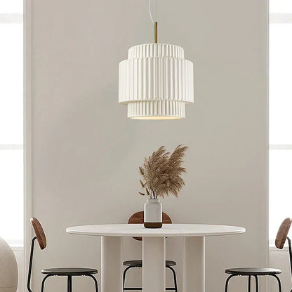 Decorbites™ Sahne Wind LED Kronleuchter: Nordischer minimalistischer Wabi-Sabi-Stil für Esszimmer, Schlafzimmer und Bar