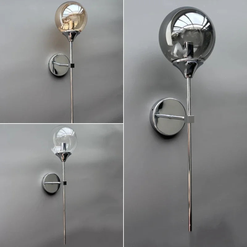 Decorbites™ Goldene Glasball-Wandlampe: Moderner Nordischer Stil für Nachttisch- und Wohnzimmerbeleuchtung