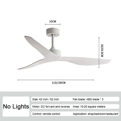 Decorbites™ Industrielle Wind-Deckenventilatoren mit ABS-Propellern, Fernbedienung und leisem Betrieb