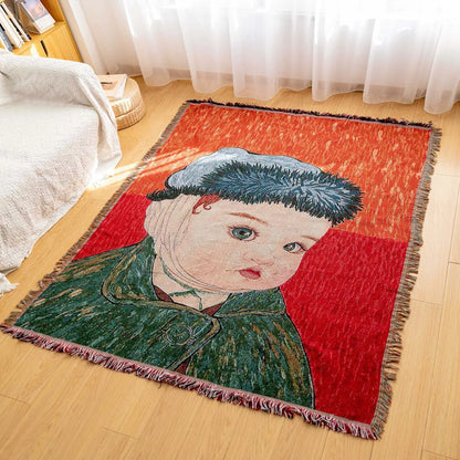 Decorbites™ Gestrickte Gobelin-Sofadecke - Leicht luxuriöse Dekorationsdecke für das Wohnzimmer, Nickerchen-Bettüberwurf, Picknick, Campingmatte