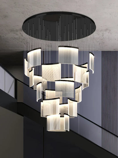 Decorbites™ Acryl-LED-Kronleuchter: Moderne Lichtluxus dimmbare Pendelleuchte für das Wohnzimmer – elegante Leuchtarmaturen