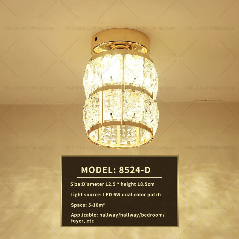 Decorbites™ Elegante Kristall-Deckenleuchte für Eingangsbereich, Treppenhaus und Flur