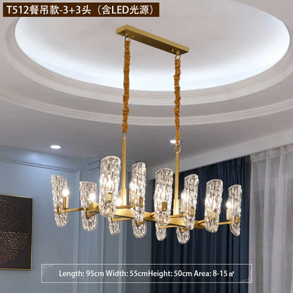 Decorbites™ Glas-LED-Deckenleuchter für Wohnzimmer, Schlafzimmer, Restaurant, Hotel, Küche – Luxusbeleuchtung