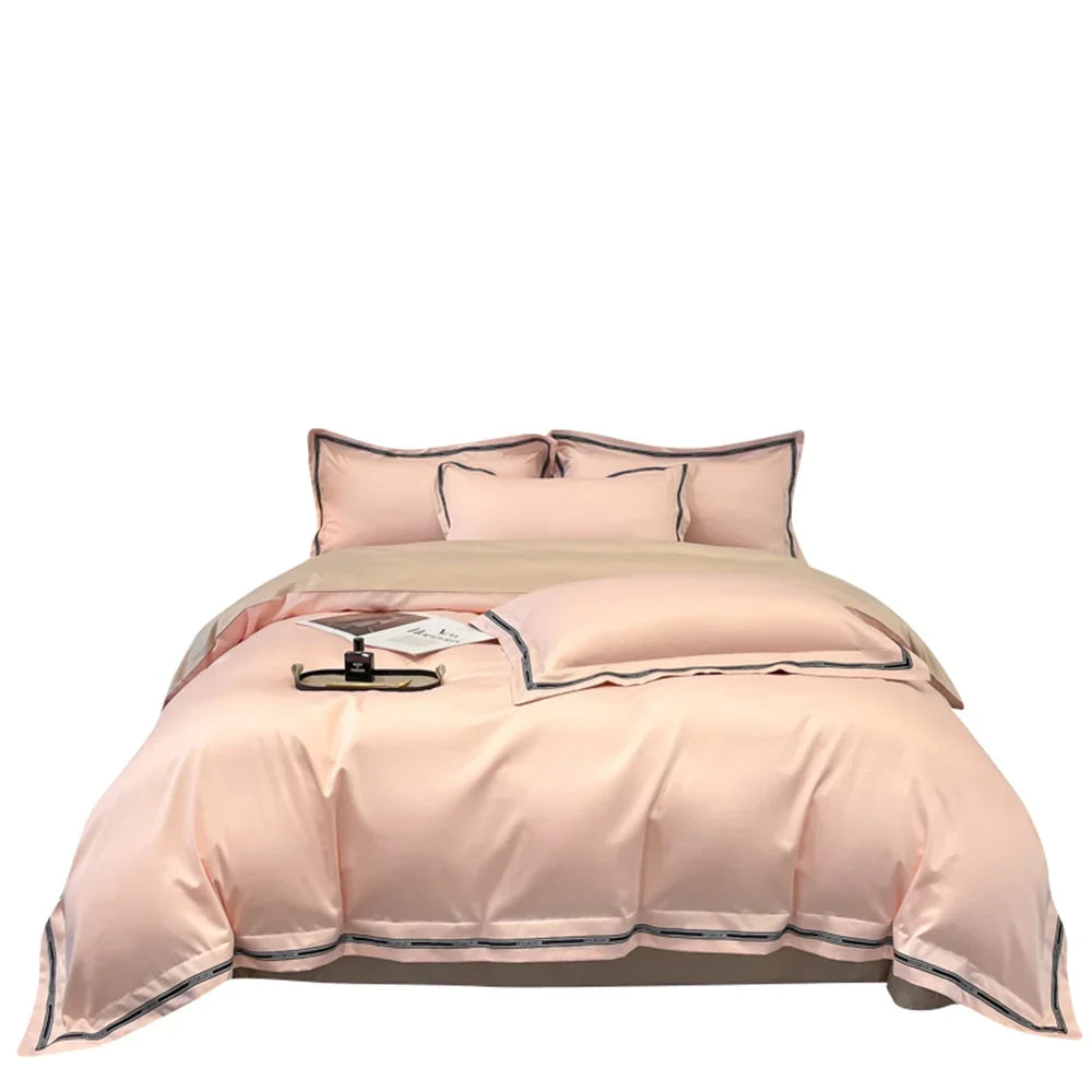 Decorbites™ Ägyptische Baumwoll-Bettwäsche-Set Queen King Größe Einheitsfarbe