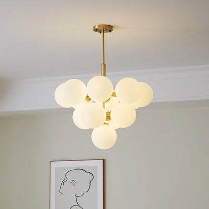 Decorbites™ Glas-Kugeln-Kronleuchter: Moderne Gold-Hängebeleuchtung für Wohnzimmer und Essbereich