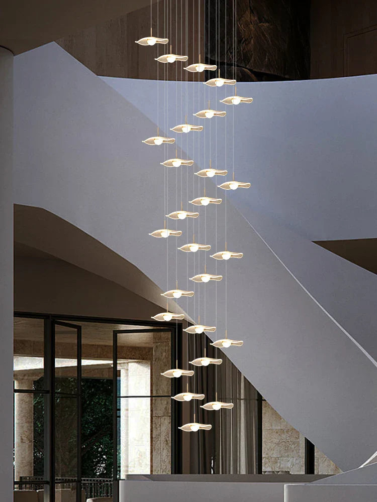 Gold Acrylic LED Pendant Lamp