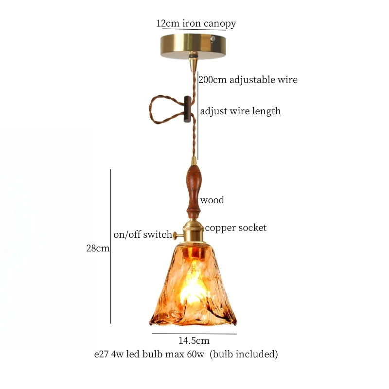 Decorbites™ Gesprungene Glas LED-Hängeleuchten für Heimdekoration, Restaurant, Wohnzimmer, Küche
