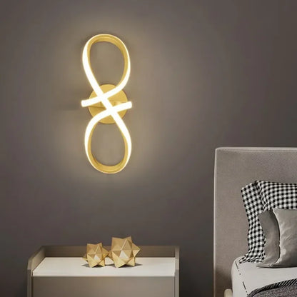 Decorbites™ Gold Nordic LED Wandlampe für Schlafzimmer, minimalistischer Eingangsbereich und Flur