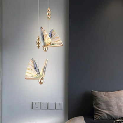 DecorBites™ Crystal Butterfly Pendant Lamp for Bedroom and Kitchen Lighting