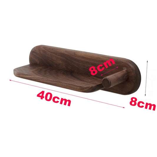 DecorBites™ Hair Dryer Holder: Wall Mount Beech Wood Rack for Dyson Supersonic Hair Dryer
