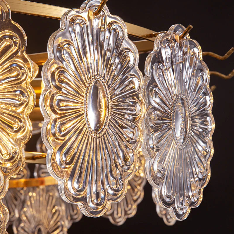 Decorbites™ Elegante Glas-Lüster mit LED-Lichtern für die Raumdekoration