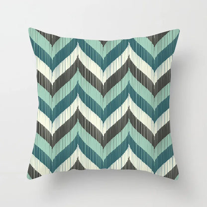 DecorBites™ Leaf Feather Cushion Covers Geometric Heart Print Pillowcase Home Decor