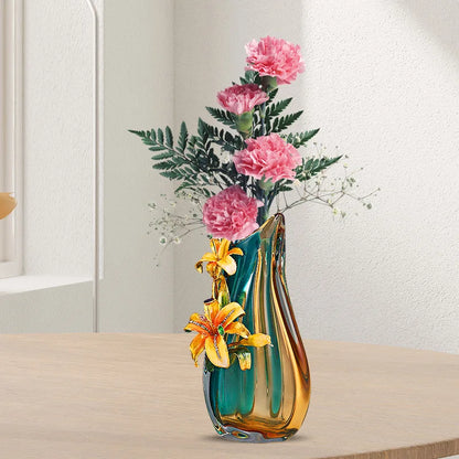Decorbites™ Handgefertigte Emaille-Vase für die Dekoration von Wohnzimmer-TV-Schrank und Weinschrank