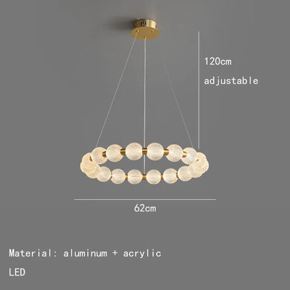 Decorbites™ Acryl-LED-Kronleuchter: Moderne Pendelleuchte für das Wohnzimmer