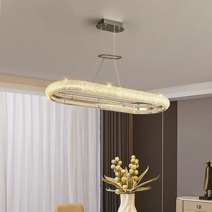 Decorbites™ Elegante Chrom-Kristall-Lüster für Esszimmer Wohnzimmer Schlafzimmer Flur