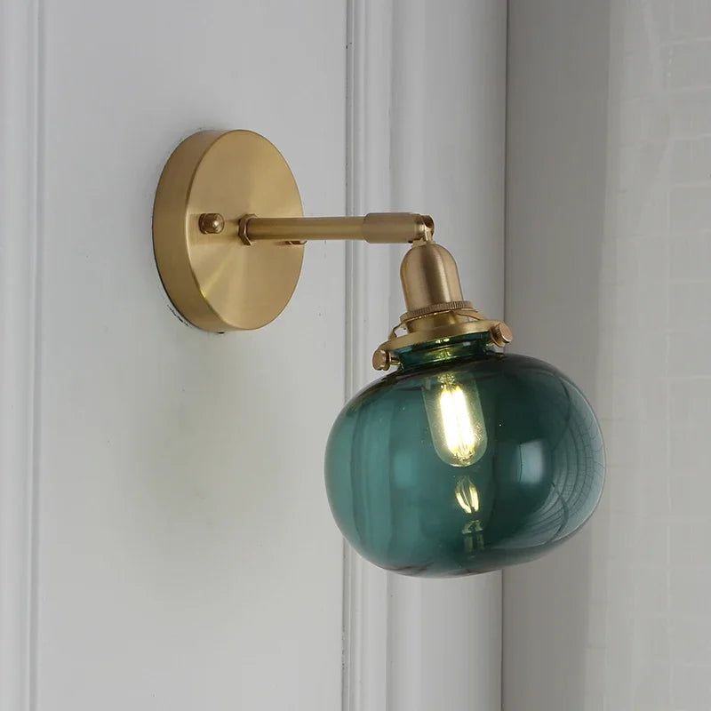 Decorbites™ Glas-Kugeln-Wandleuchte Moderne Wandlampe Treppenlicht für Schlafzimmer Badezimmer Spiegel