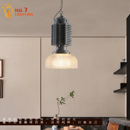 Decorbites™ Glas-Chrom-Hängeleuchte LED E27 Eisen-Kunst-Dekor für Restaurant Café