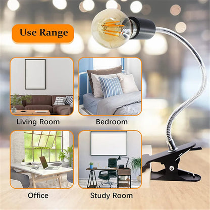 Decorbites™ verstellbarer Gänsehals-Klemmleuchtenhalter für Zuhause, Büro und Nachttisch