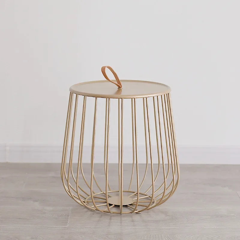 DecorBites™ Gold Pumpkin Coffee Table for Modern Living Room Décor