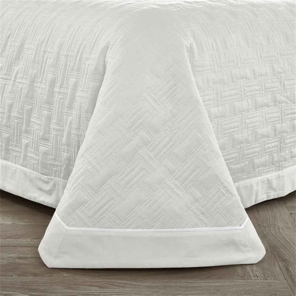 Decorbites™ Baumwoll-Tagesdecke-Bettüberwurf-Set mit dicker Steppung für luxuriöse Bettwäsche