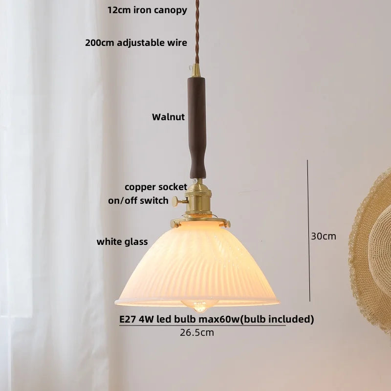 Decorbites™ Bunte Glas-LED-Hängeleuchten: Modernes nordisches Design, höhenverstellbare Hängelampe