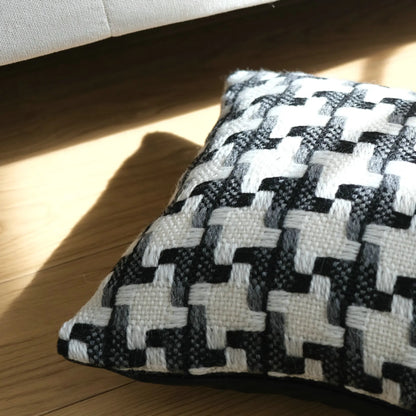 Decorbites™ Hahnentrittmuster-Häkel-Kissenbezug Nordisch Minimalistisches Dekokissen