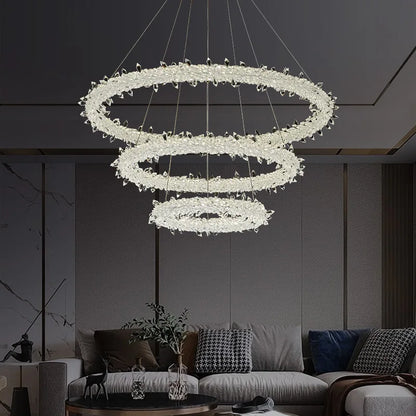 Decorbites™ Luxus-Kristall-Hängeleuchte - Dimmbare LED Art-Deco-Kreislamp