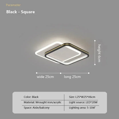 DecorBites™ Crystal LED Ceiling Lights for Elegant Home Entrance with Minimalist Design