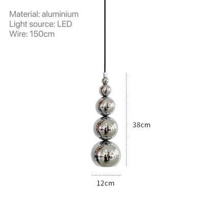 Nordic Modern Bedroom Bedside Multi Ball Pendant Lamp Creative Living Room Restaurant Bar Kitchen Gourd Hanging Lights  Lighting