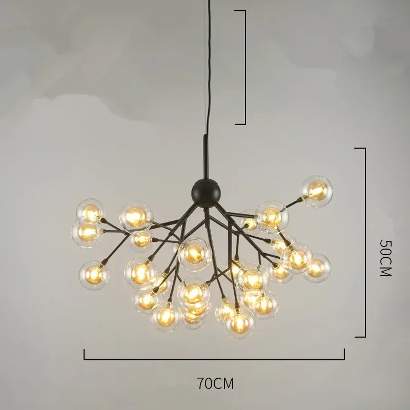 Decorbites™ Heracleum Firefly Glas Kugelleuchter - Luxusbeleuchtung für Treppenhaus und Esszimmer