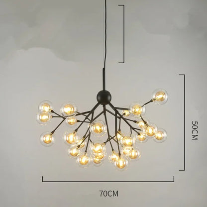 Decorbites™ Heracleum Firefly Glas Kugelleuchter - Luxusbeleuchtung für Treppenhaus und Esszimmer