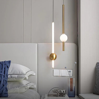 Decorbites™ Glasstab-Hängeleuchte - Moderne lange Hängelampe für Wohnzimmer, Schlafzimmer & Laden