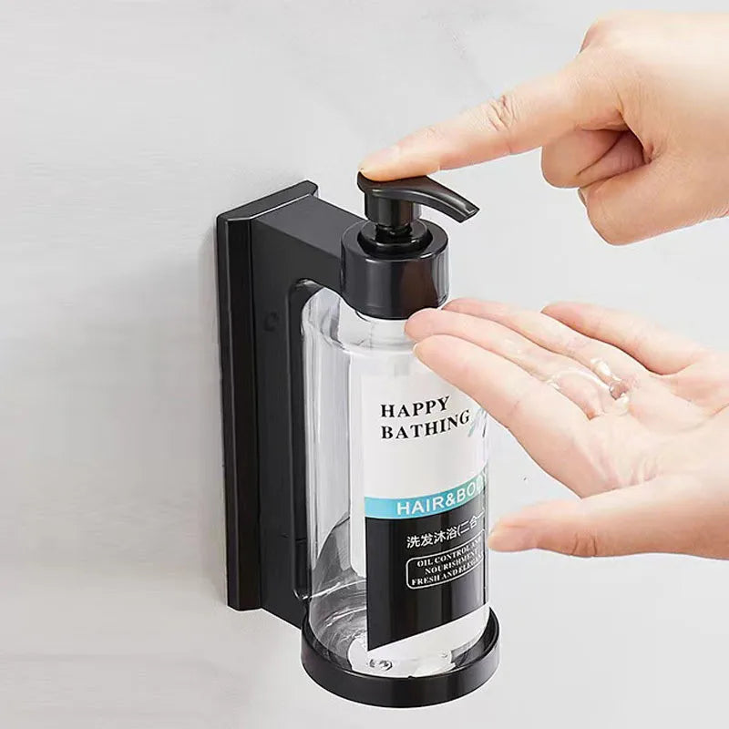 Decorbites™ Bernstein-Seifenspender- & Shampoo-Flaschen-Set für bohrenfreie Badezimmer-Aufbewahrung