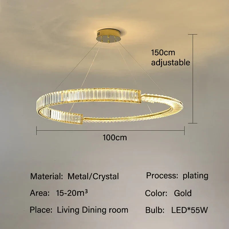 Decorbites™ Kristall-Leuchter: Moderne Luxus-LED-Beleuchtung für Wohnzimmer, Esszimmer und Schlafzimmer