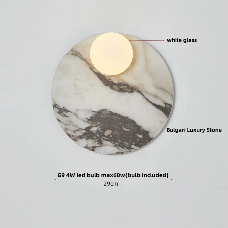 Decorbites™ Glasgloben-LED-Wandleuchte: Moderne nordische Stein-Badspiegelleuchte