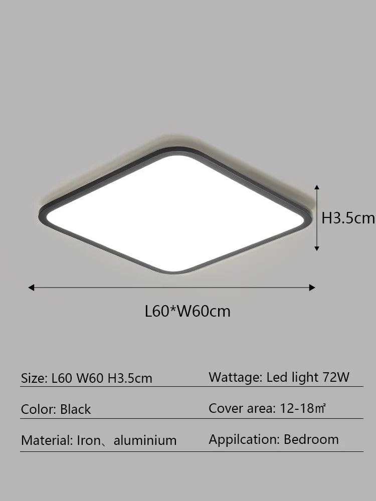 Decorbites™ LED-Deckenleuchte: Modernes minimalistisches rechteckiges Design für Wohnzimmer, Schlafzimmer, Innenbeleuchtung