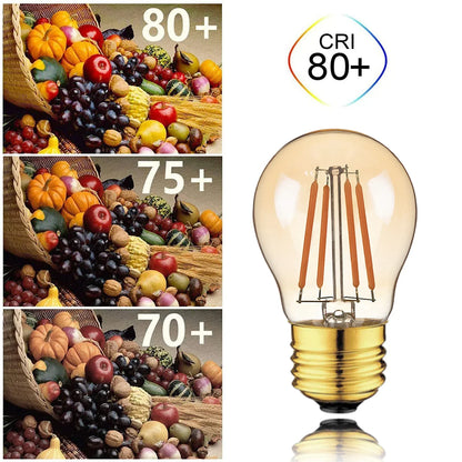 Decorbites™ 4W dimmbare LED-Filament-Birnenleuchte E27-Sockel Bernstein-Glas Vintage Antik-Lampe